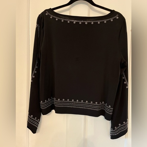 Michael Kors studded black top size 8 - Picture 2 of 3